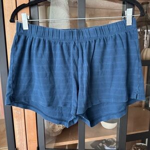 LAKE Pajamas navy shorts pjs striped cotton print